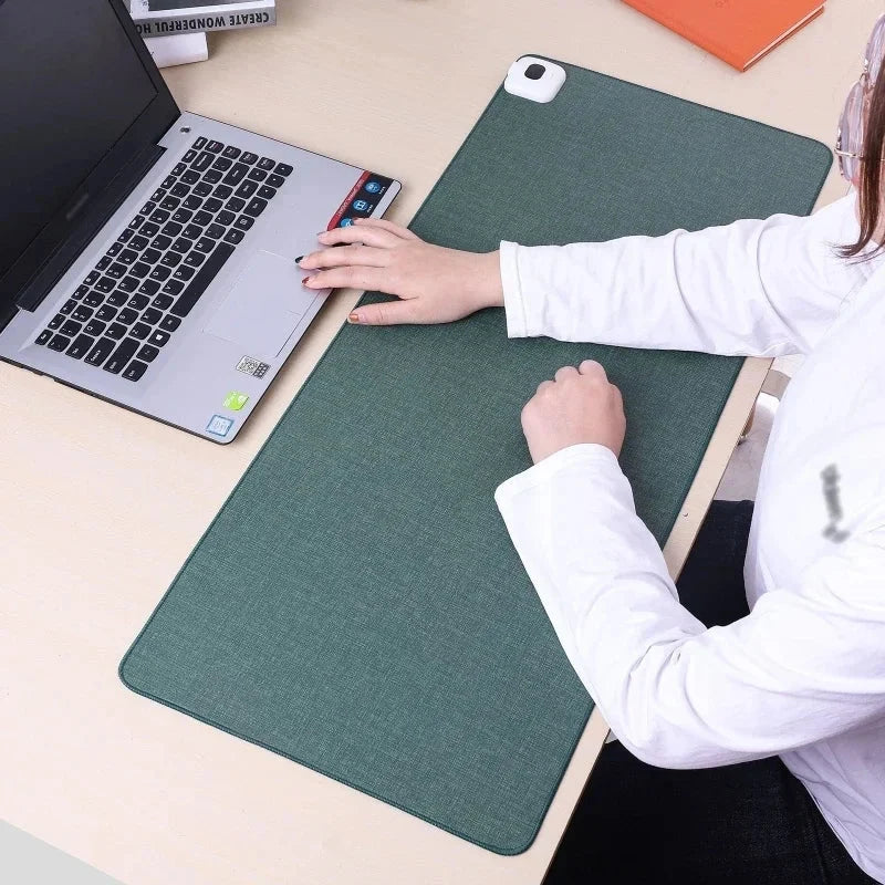 Heated Mouse Pad Adjustable Temperature Splash-Resistant Surface & Auto Shutoff