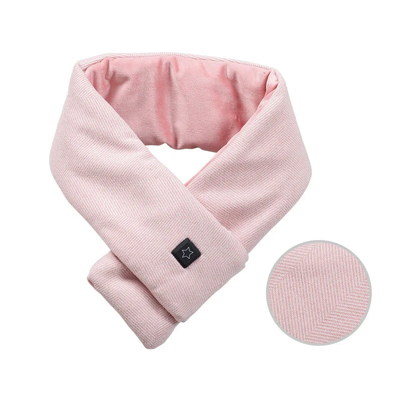 Heated Scarf USB-Powered Three Heat Settings Washable Cotton