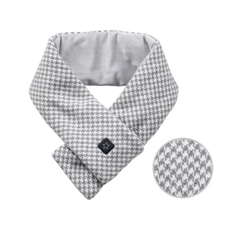 Heated Scarf USB-Powered Three Heat Settings Washable Cotton