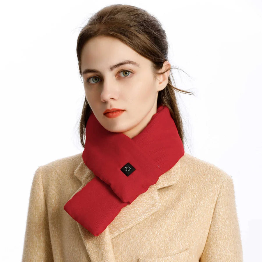 Heated Scarf USB-Powered Three Heat Settings Washable Cotton