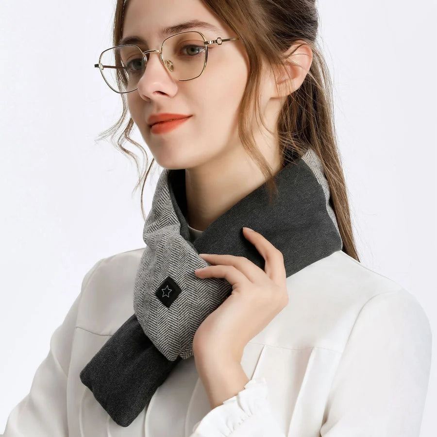 Heated Scarf USB-Powered Three Heat Settings Washable Cotton