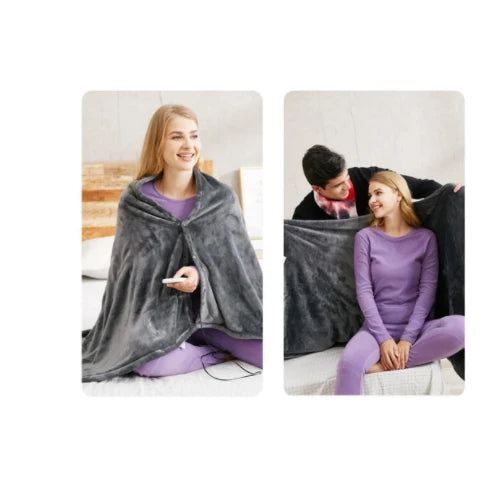 Heated Shawl Plush Fleece USB Powered 3 Heat Settings
