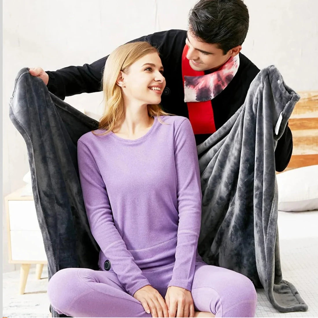 Heated Shawl USB-Powered 3 Heat Settings Removable Washable Cover