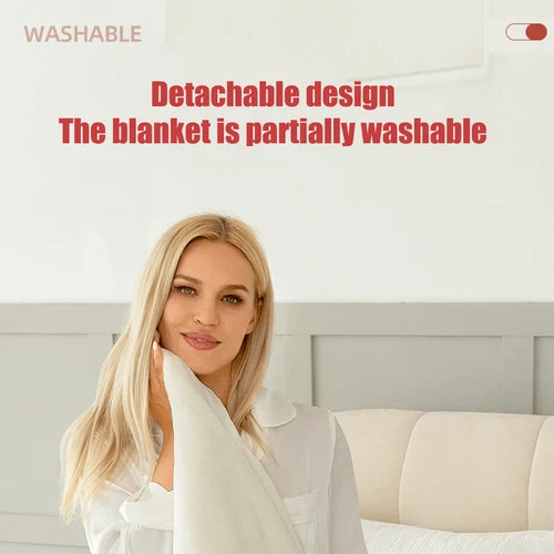 Heated Throw Blanket Six Heat Settings Auto-Off Timer