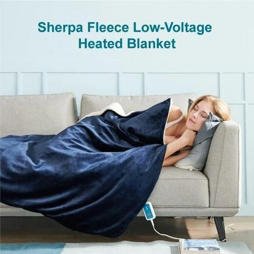 Heated Throw Blanket Six Heat Settings Auto-Off Timer