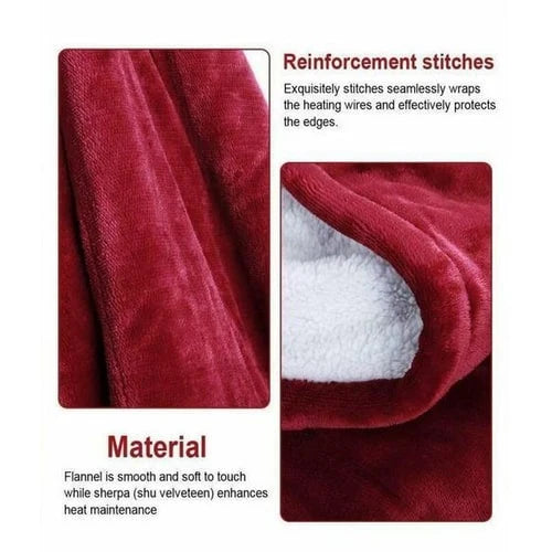 Heated Throw Blanket Six Heat Settings Auto-Off Timer