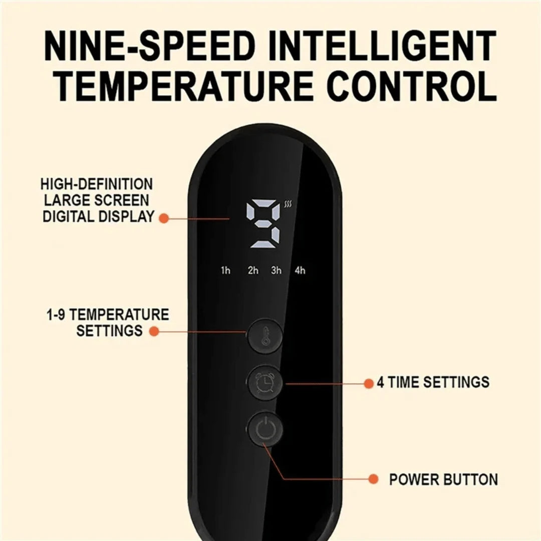 Heating Pad Microfleece 9 Heat Levels Auto-Off Timer