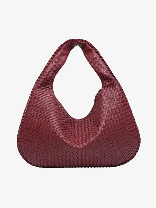 Hobo Bag Hand Braided Leather Padded Strap