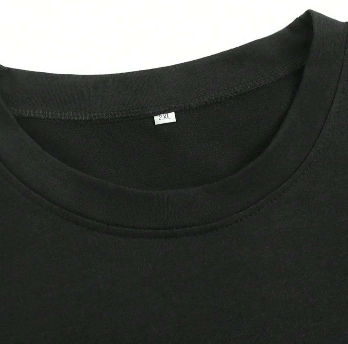 Holiday Pullover Black Festive Pattern Long Sleeve Round Neck