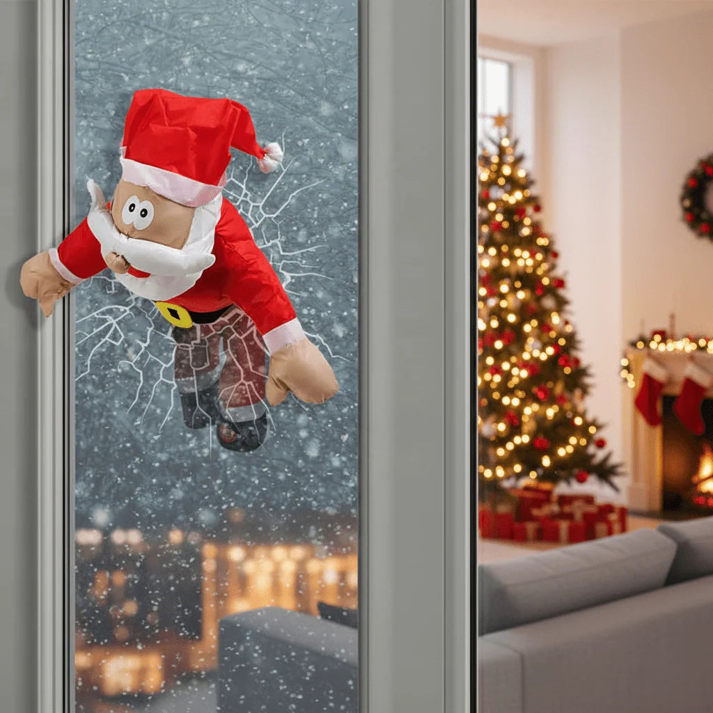 Holiday Window Display Motion-Activated Moving Figures & LED Lights