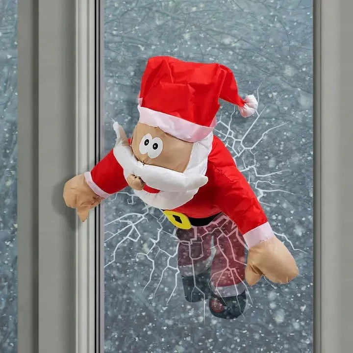 Holiday Window Display Motion-Activated Moving Figures & LED Lights