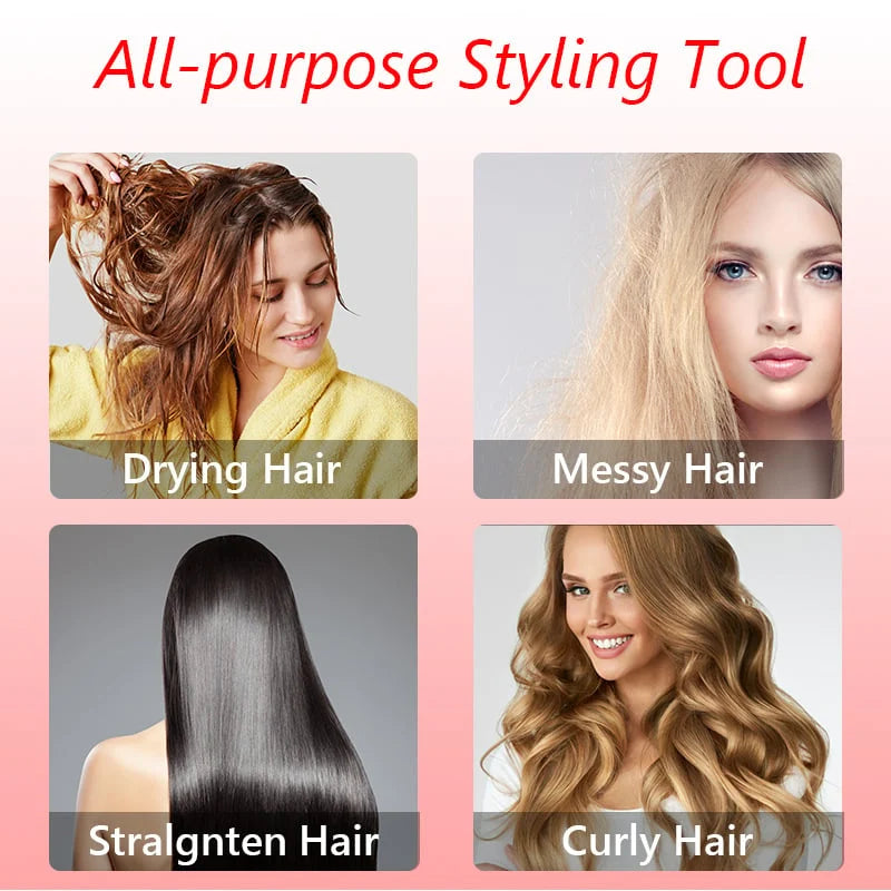 Hot Air Brush Dual Rotating Heads Ionic Technology