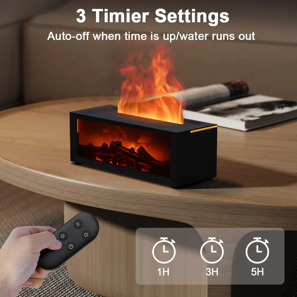 Humidifier & Air Purifier Flame-Effect RGB Lighting Aromatherapy Pad
