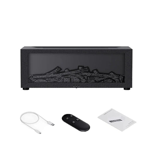 Humidifier Simulated Flame LED Adjustable Mist Output
