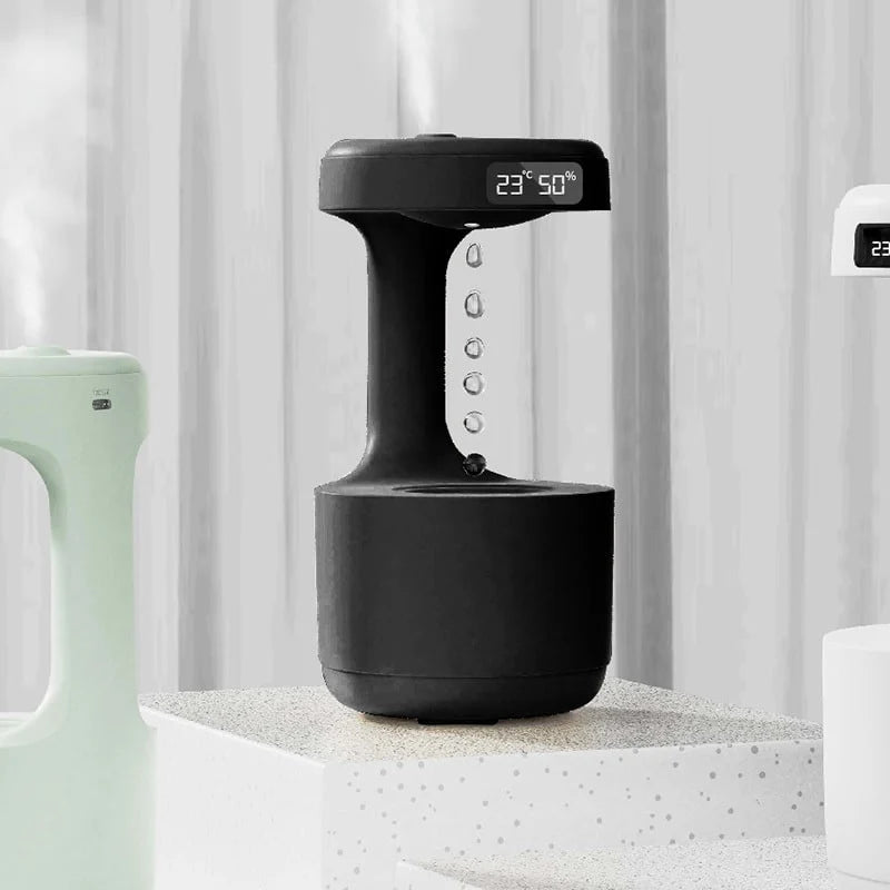 Humidifier Ultrasonic Cool Mist LED Clock Large Capacity
