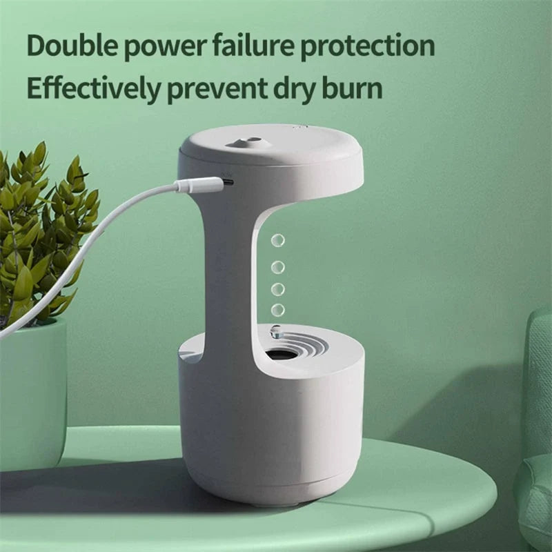 Humidifier Ultrasonic Cool Mist LED Clock Large Capacity