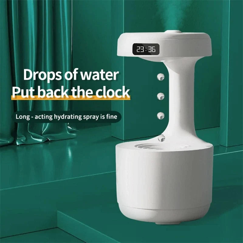 Humidifier Ultrasonic Cool Mist LED Clock Large Capacity