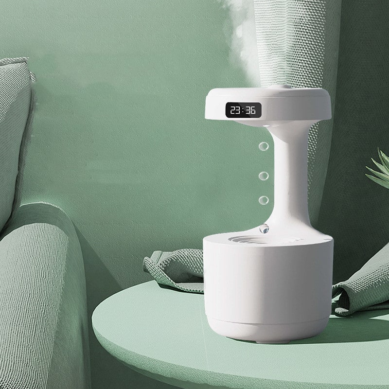 Humidifier Ultrasonic Cool Mist LED Clock Large Capacity