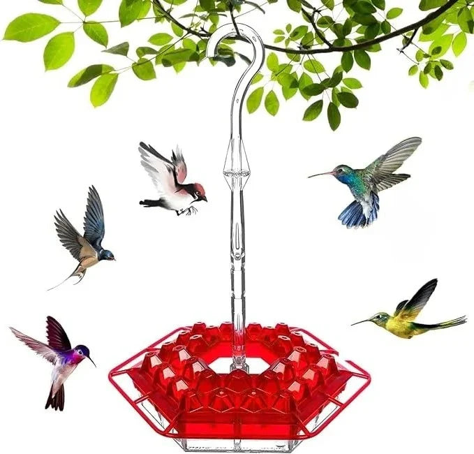Hummingbird Feeder 30 Feeding Ports Built-In Ant Moat
