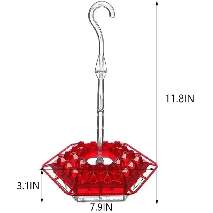 Hummingbird Feeder 30 Feeding Ports Built-In Ant Moat