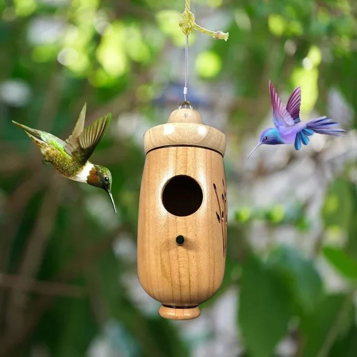 Hummingbird House Weather-Resistant Resin Hanging Loop