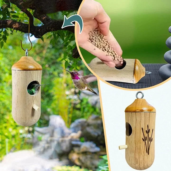 Hummingbird House Weather-Resistant Resin Hanging Loop