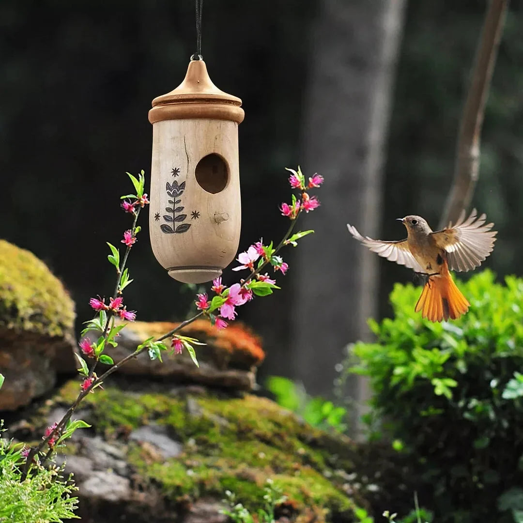 Hummingbird House Weather-Resistant Resin Hanging Loop