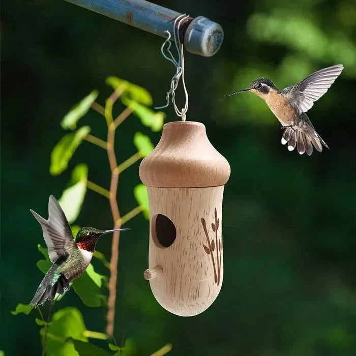 Hummingbird House Weather-Resistant Resin Hanging Loop