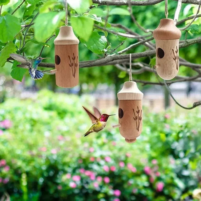 Hummingbird House Weather-Resistant Resin Hanging Loop