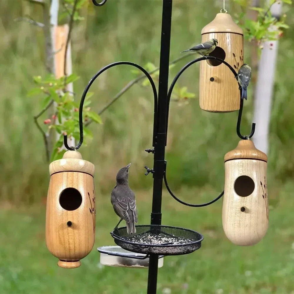 Hummingbird House Weather-Resistant Resin Wood-Grain Finish
