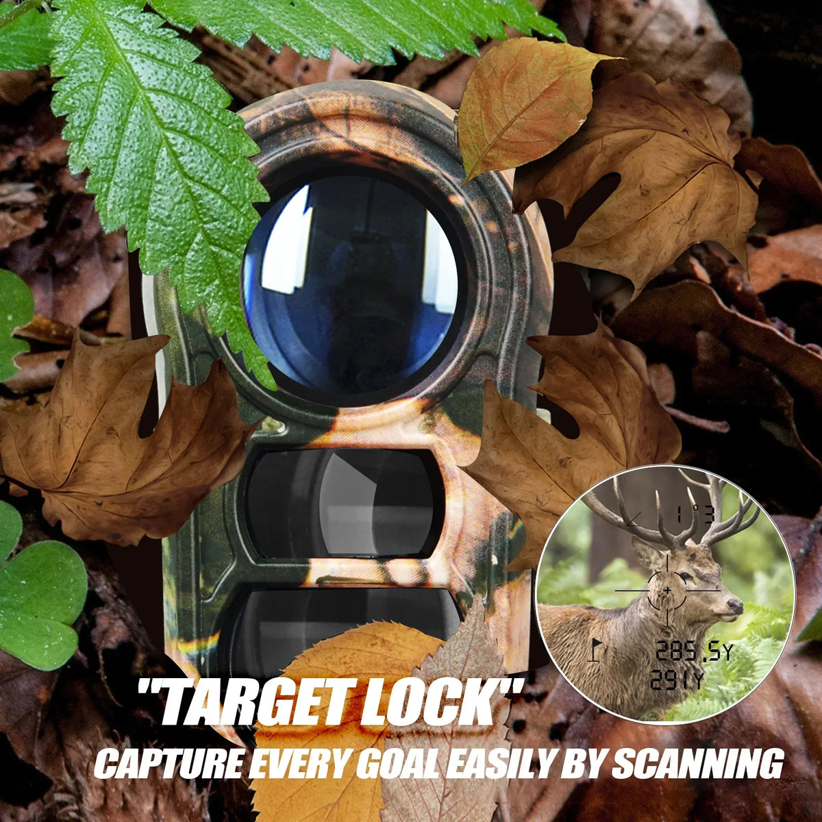 Hunting Rangefinder 3,280-Foot Range 6.5X Magnification