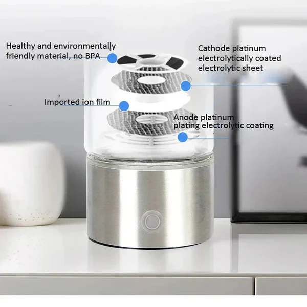 Hydrogen Water Bottle USB Rechargeable One-Touch