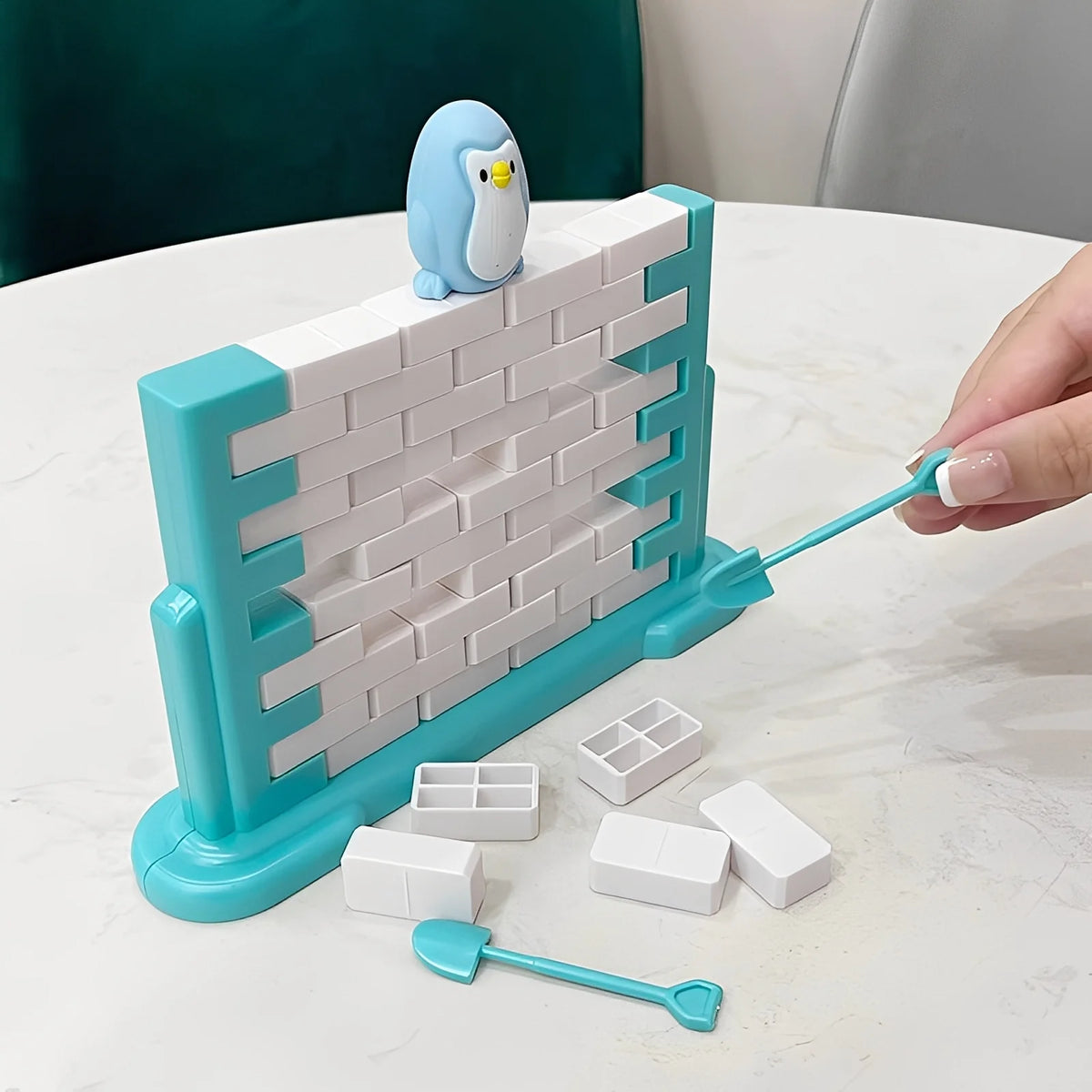 Ice Breaker Game Penguin Figure Tapping Blocks