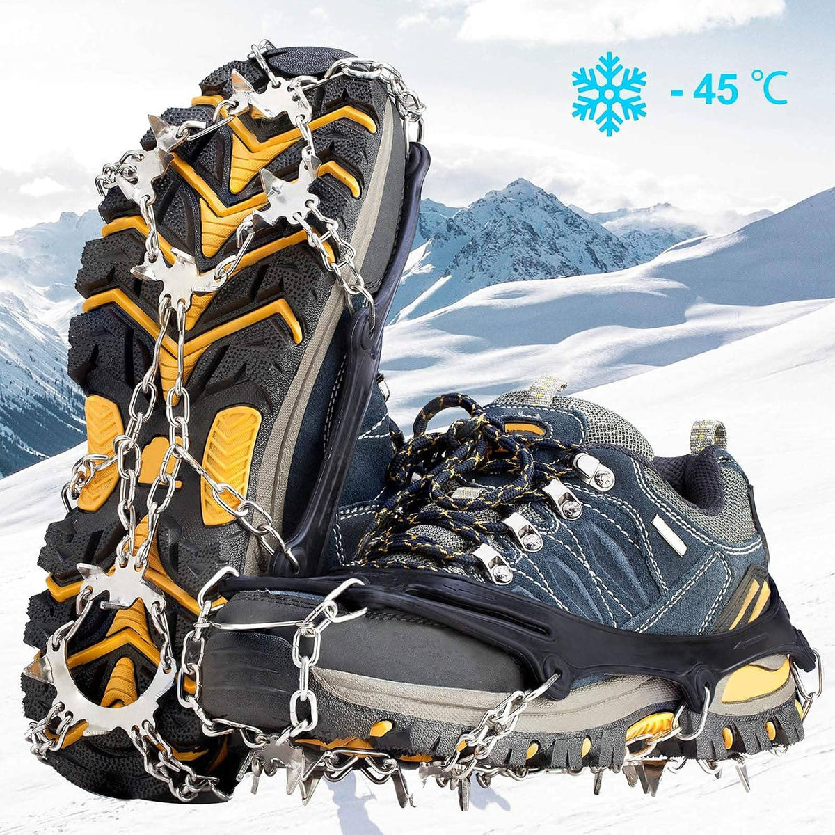 Ice Cleats Stainless Steel Spikes 19 Per Foot
