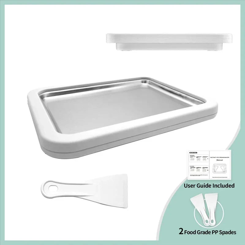 Ice Cream Roll Maker Stainless Steel No Electricity