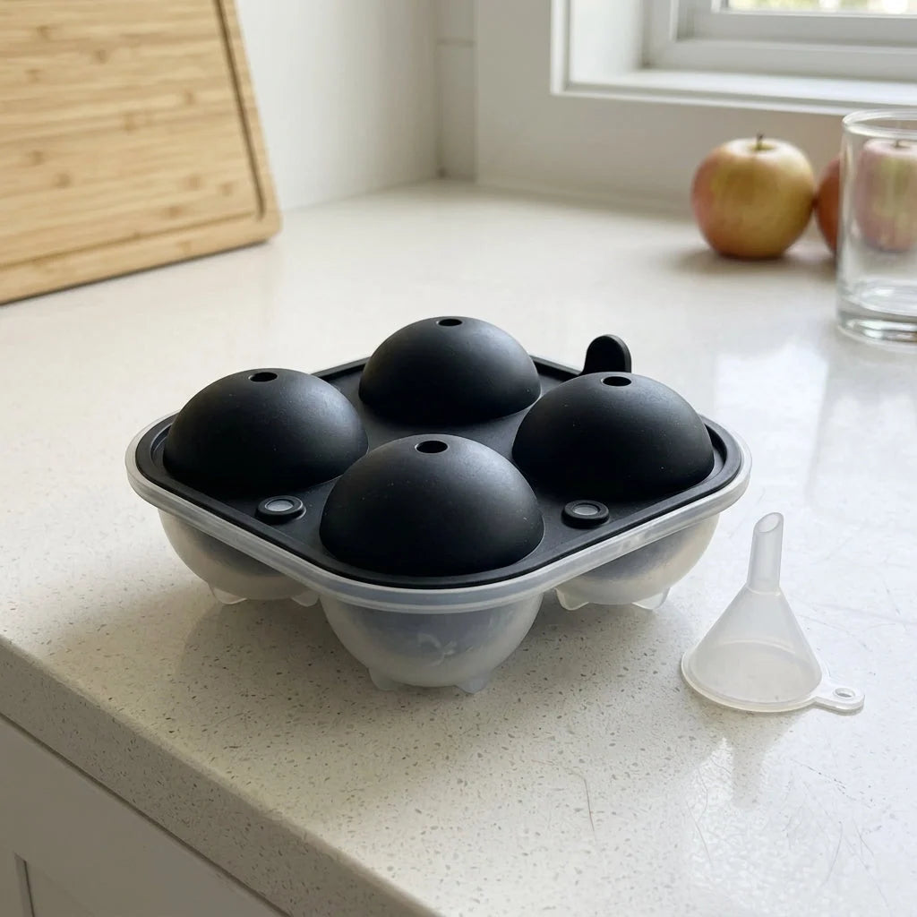 Ice Sphere Mold BPA-Free Silicone Set of 4