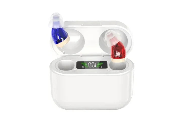 In-Ear Hearing Amplifiers Rechargeable Adjustable Sound Settings