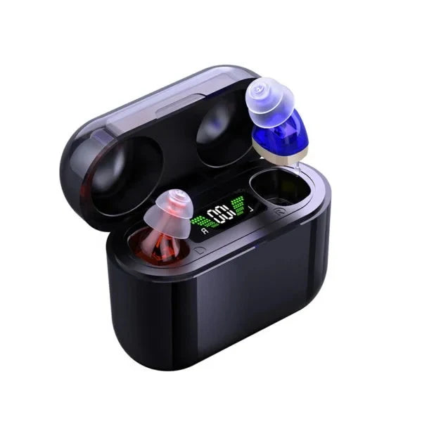 In-Ear Hearing Amplifiers Rechargeable Adjustable Sound Settings