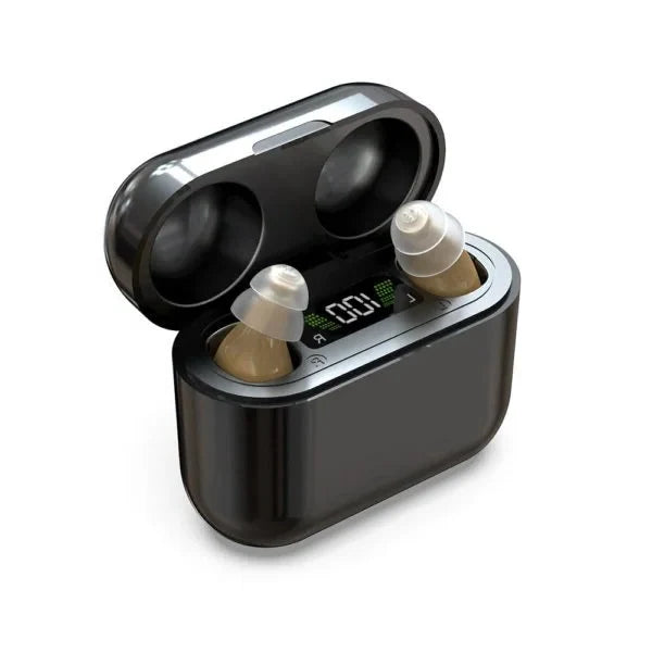 In-Ear Hearing Amplifiers Rechargeable Adjustable Sound Settings