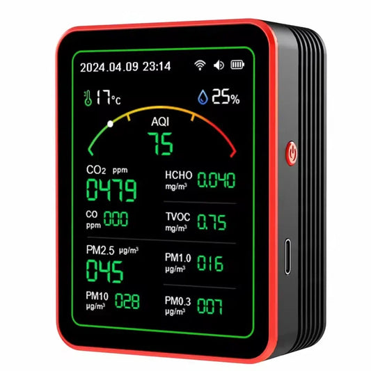 Indoor Air Quality Monitor 15-Parameter WiFi App Connectivity