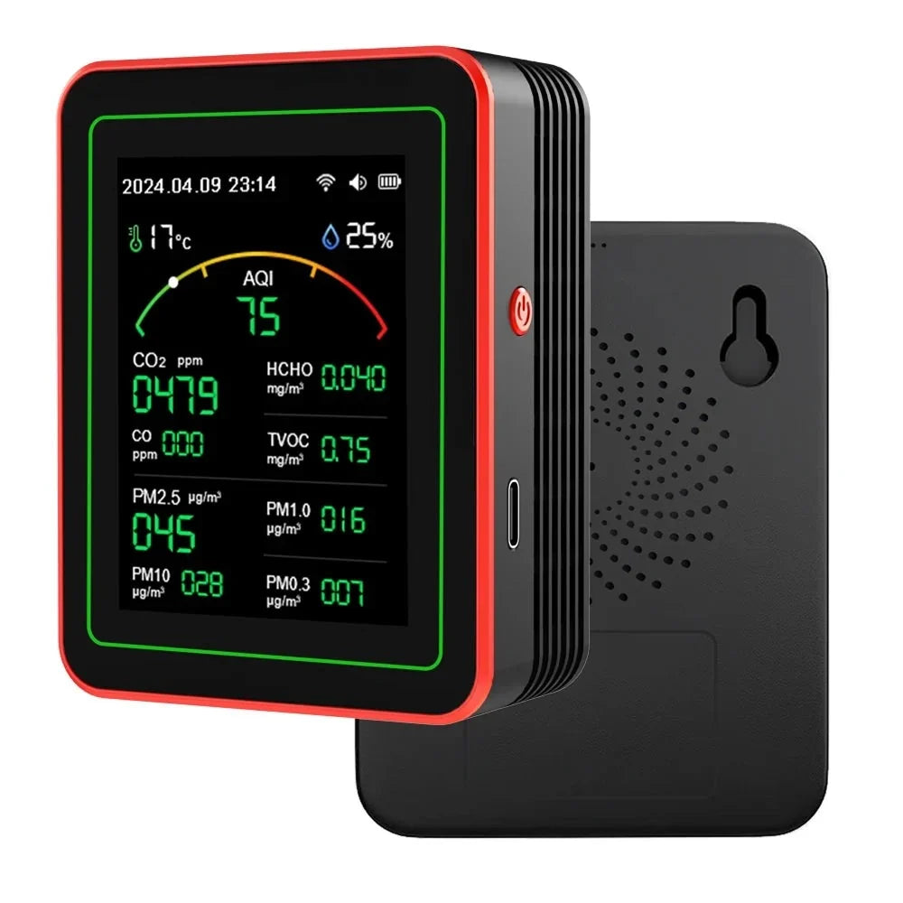 Indoor Air Quality Monitor 15-Parameter WiFi App Connectivity