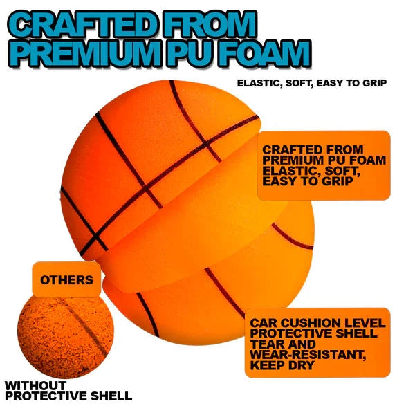 Indoor Basketball Sound-Absorbing Textured Grip