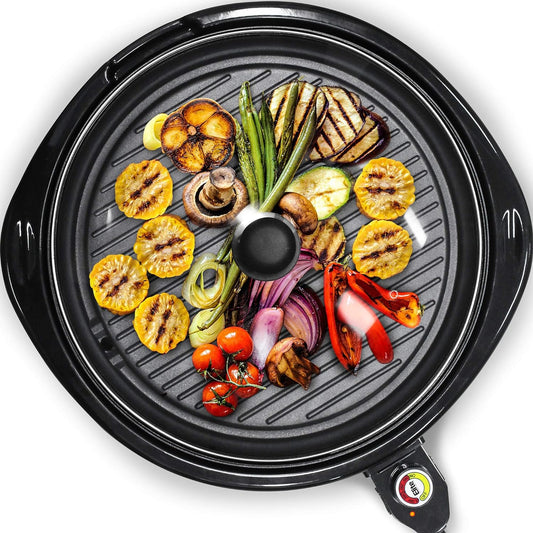 Indoor Electric Grill 14-Inch Nonstick Dishwasher-Safe Parts