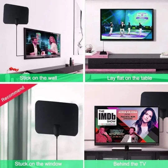 Indoor TV Antenna Ultra Thin Long Range