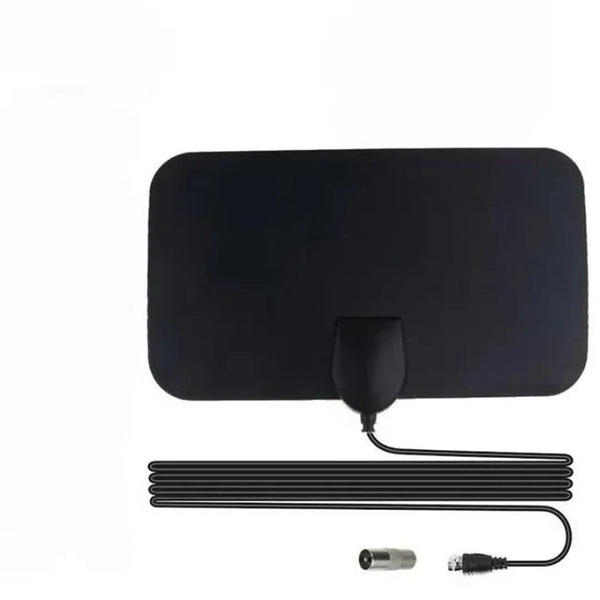 Indoor TV Antenna VHF UHF 49.7-Mile Range Flat Profile