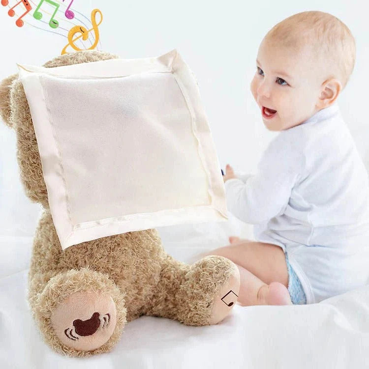 Infant Plush Toy Peek-A-Boo Motion Soft Melodies USB Rechargeable