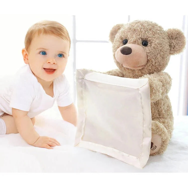 Infant Plush Toy Peek-A-Boo Motion Soft Melodies USB Rechargeable