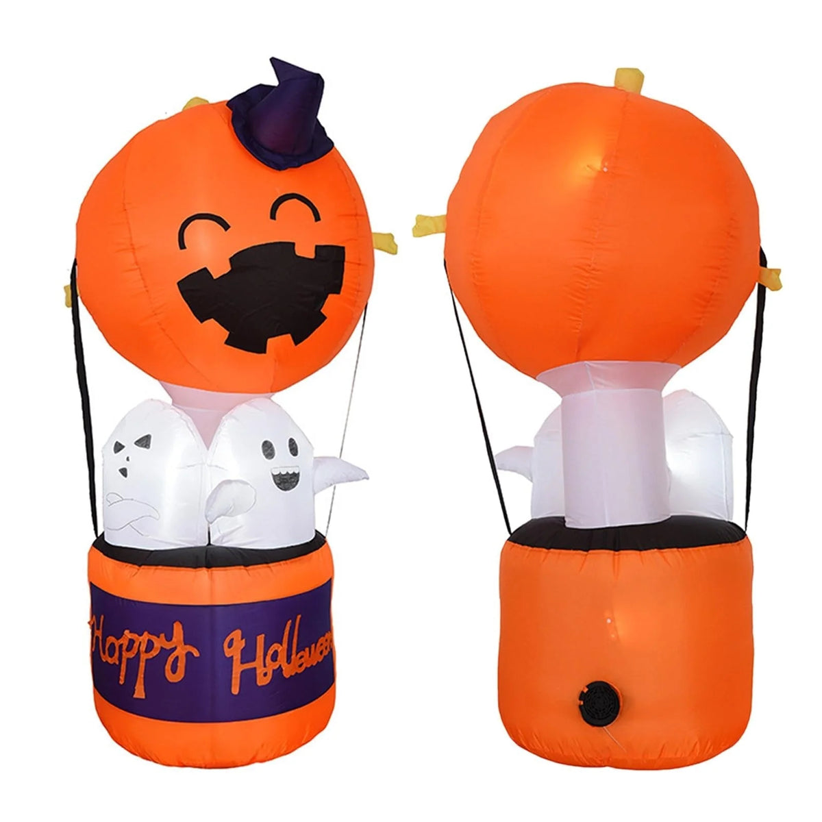 Inflatable Halloween Decoration Pumpkin Hot Air Balloon LED Lights
