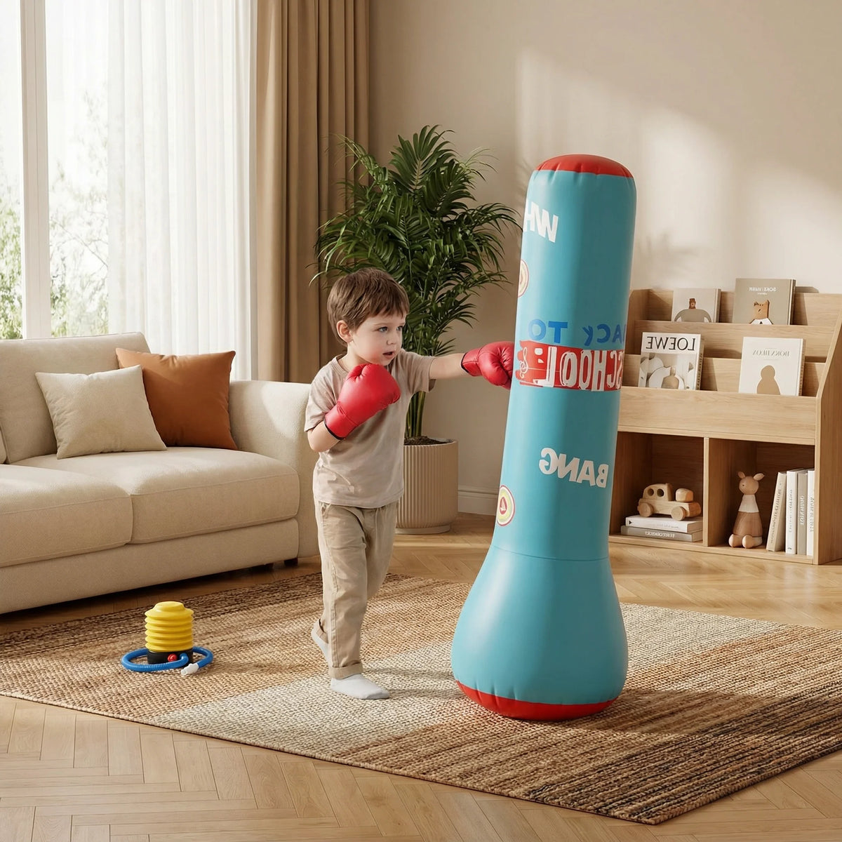 Inflatable Punching Bag Self-Righting Water-Filled Base