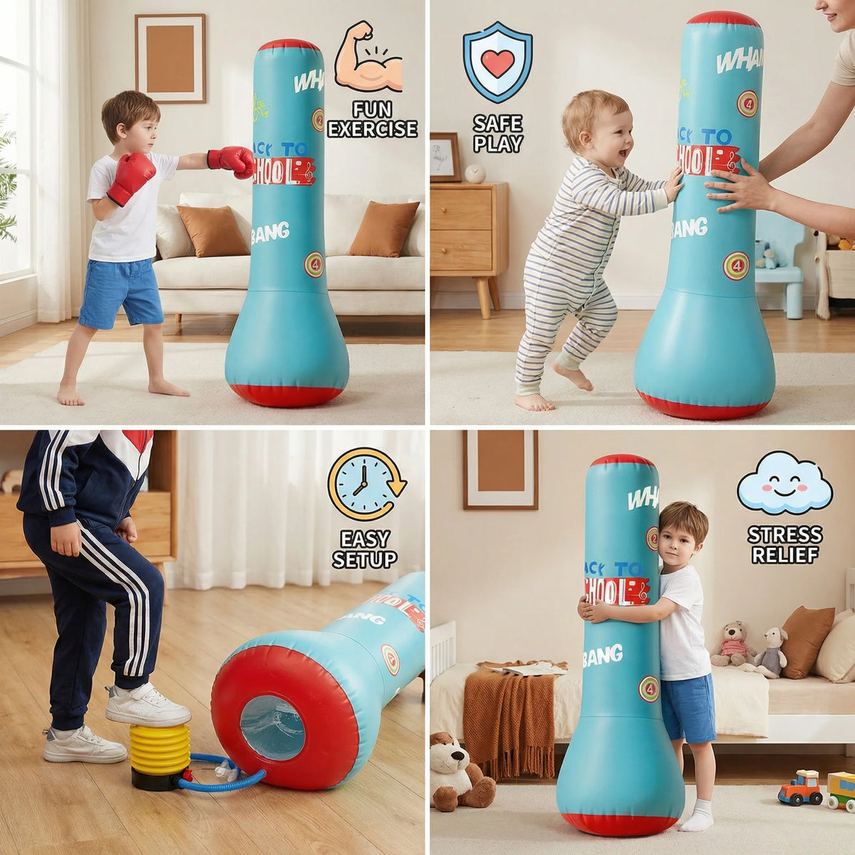 Inflatable Punching Bag Self-Righting Water-Filled Base